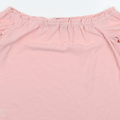 Womens UK Size 8 Dorothy Perkins Pink Basic Blouse