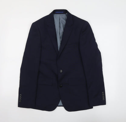 Mens UK Size 34 Burton Regular Blue Suit Jacket
