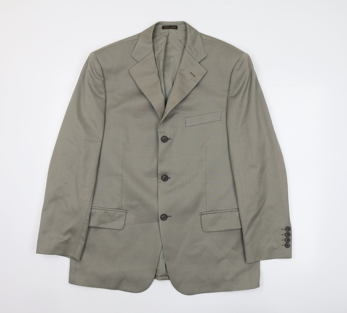 Mens UK Size 40 Marks and Spencer Regular Green Suit Jacket