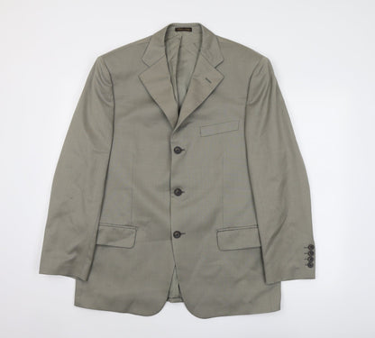 Mens UK Size 40 Marks and Spencer Regular Green Suit Jacket