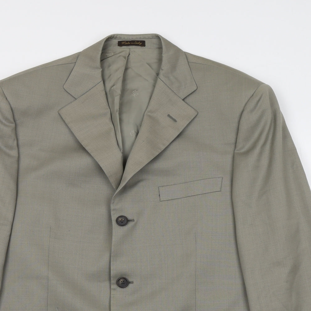 Mens UK Size 40 Marks and Spencer Regular Green Suit Jacket