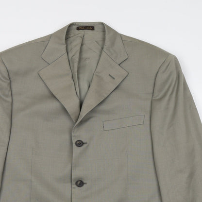 Mens UK Size 40 Marks and Spencer Regular Green Suit Jacket