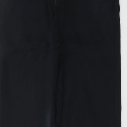 Topshop Womens Black Cotton Skinny Jeans Size 26 in L26 in Regular Button