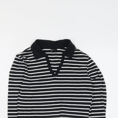Womens UK Size XS VERO MODA Black Cropped T-Shirt
