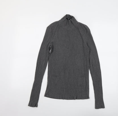 Womens UK Size M Mango Grey Pullover Jumper