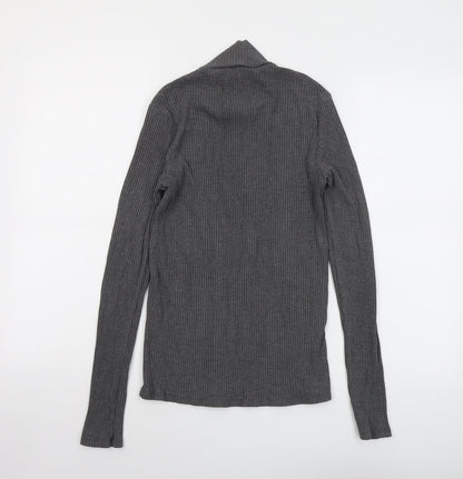 Womens UK Size M Mango Grey Pullover Jumper