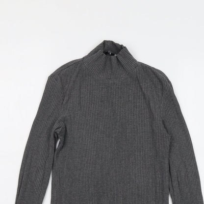 Womens UK Size M Mango Grey Pullover Jumper