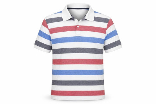 Sand Stone Womens Multicoloured Striped Cotton Basic Polo Size L Collared