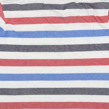 Sand Stone Womens Multicoloured Striped Cotton Basic Polo Size L Collared
