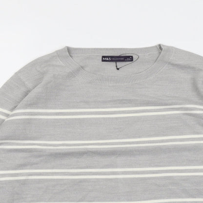 Womens UK Size 16 Marks and Spencer Grey Pullover Jumper