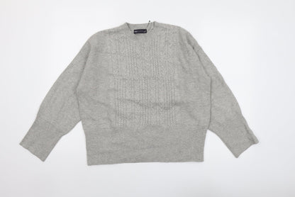 Womens UK Size M Marks and Spencer Grey Pullover Jumper