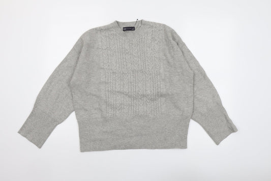 Womens UK Size M Marks and Spencer Grey Pullover Jumper