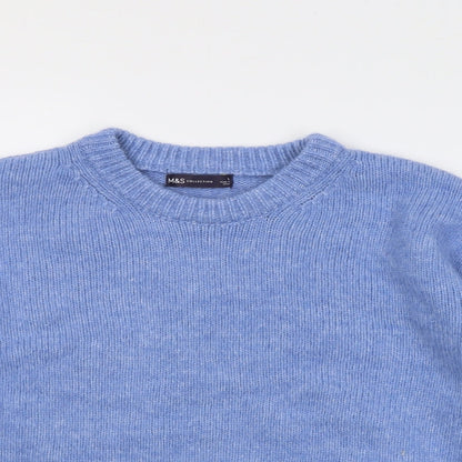 Womens UK Size L Marks and Spencer Blue Pullover Jumper
