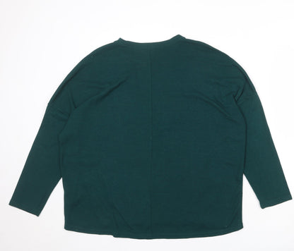 Womens UK Size 14 New Look Green Pullover Jumper