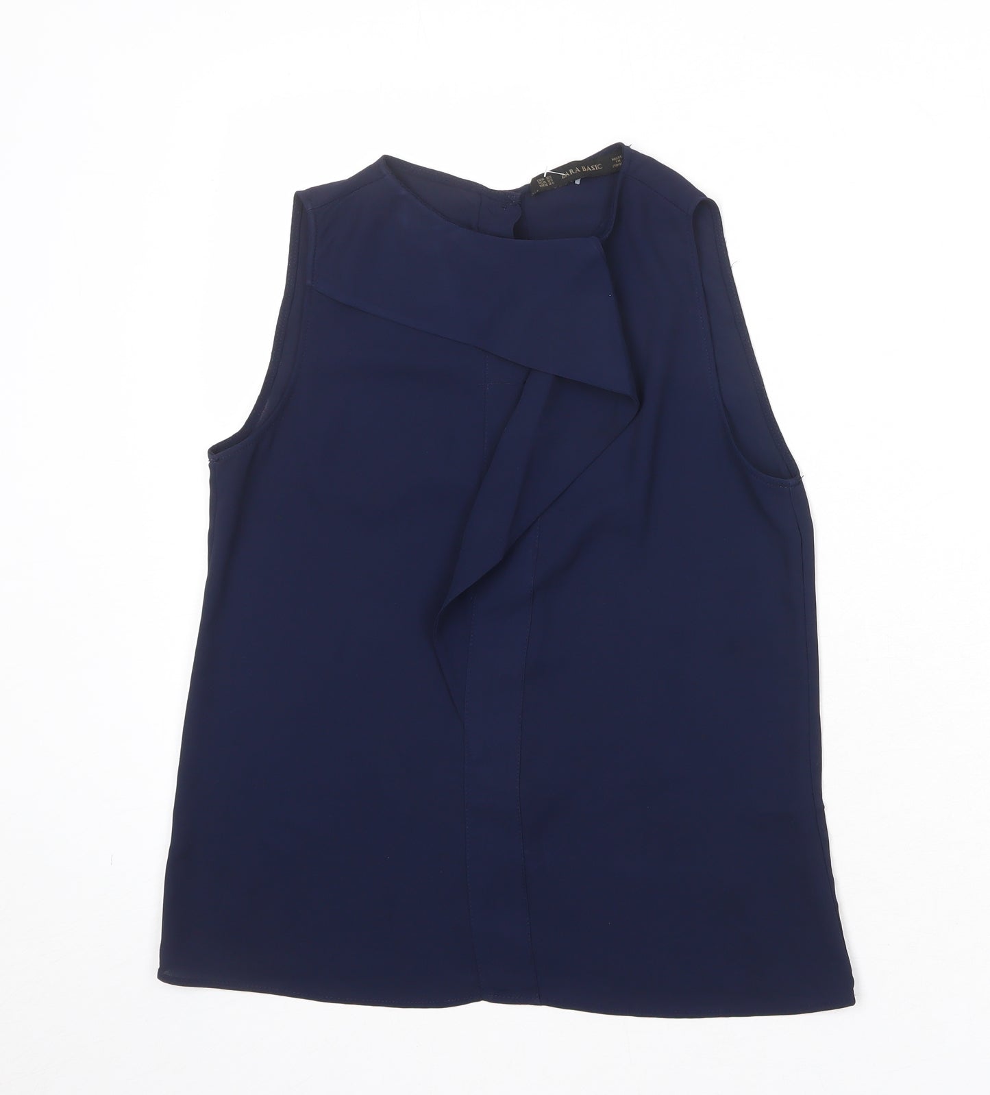 Womens UK Size XS Zara Blue Basic Tank