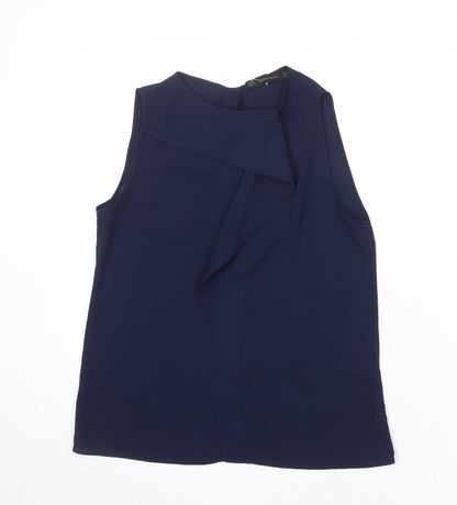 Womens UK Size XS Zara Blue Basic Tank