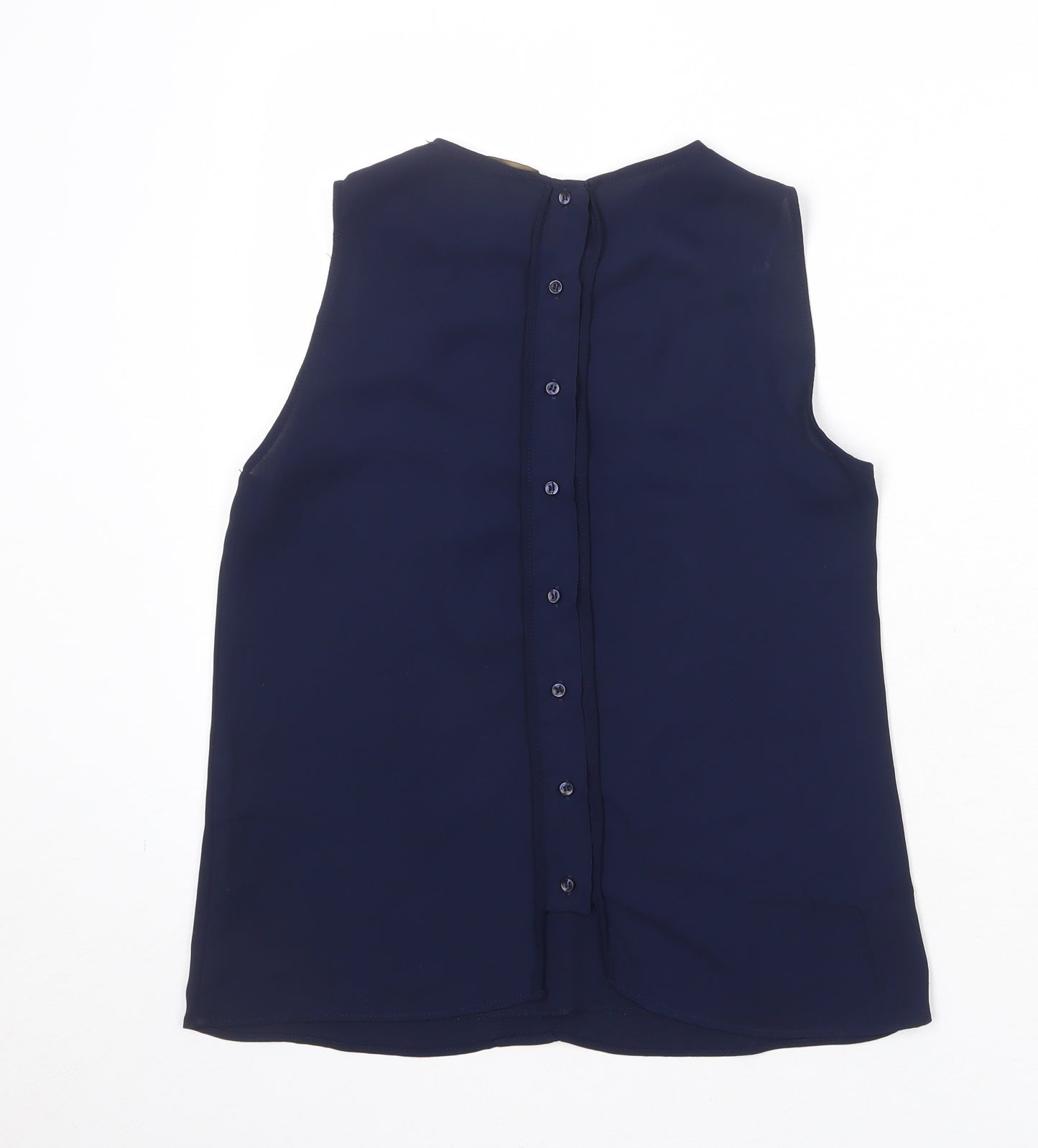 Womens UK Size XS Zara Blue Basic Tank