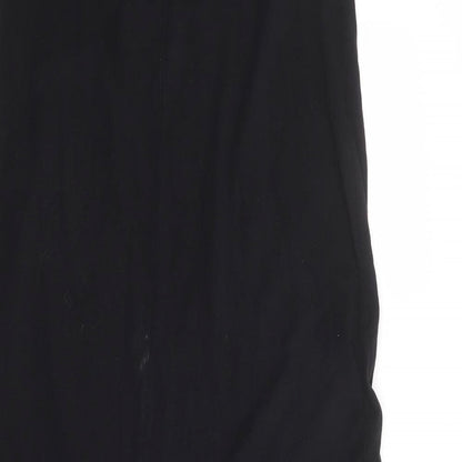 Mango Womens Black 100% Cotton Maxi Size XS Halter Tie
