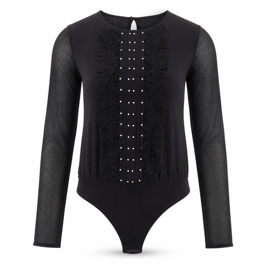 Womens UK Size 6 River Island One-Piece Black Bodysuit