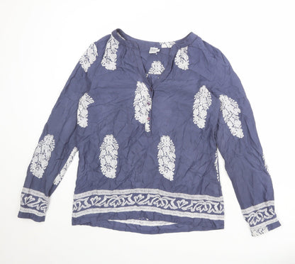 Womens UK Size S Saint Tropez Blue Basic Blouse