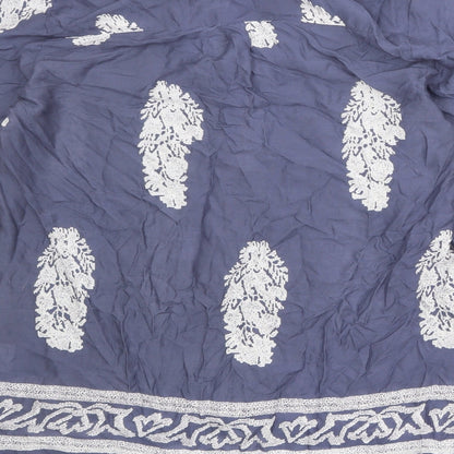 Womens UK Size S Saint Tropez Blue Basic Blouse