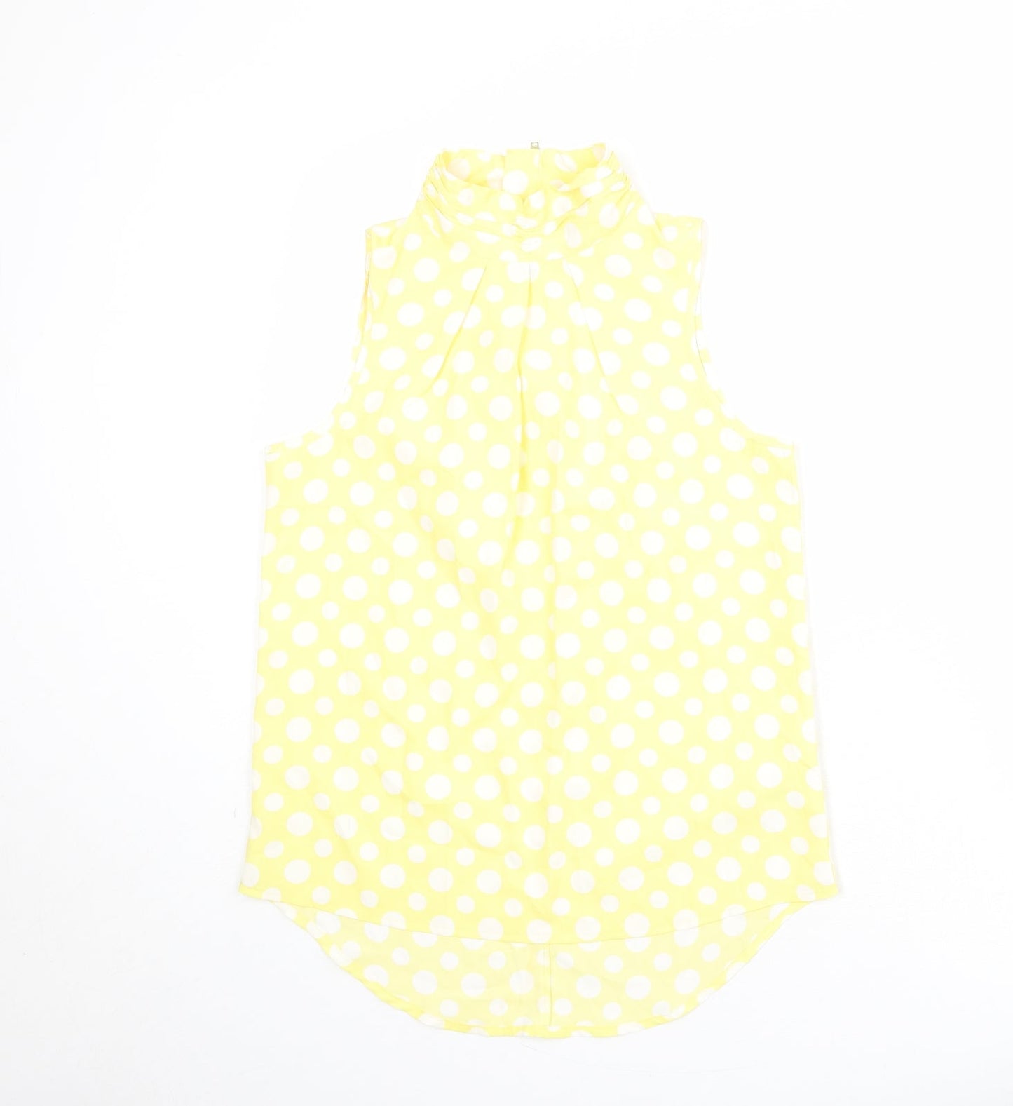 Womens UK Size 10 NEXT Yellow Basic Blouse