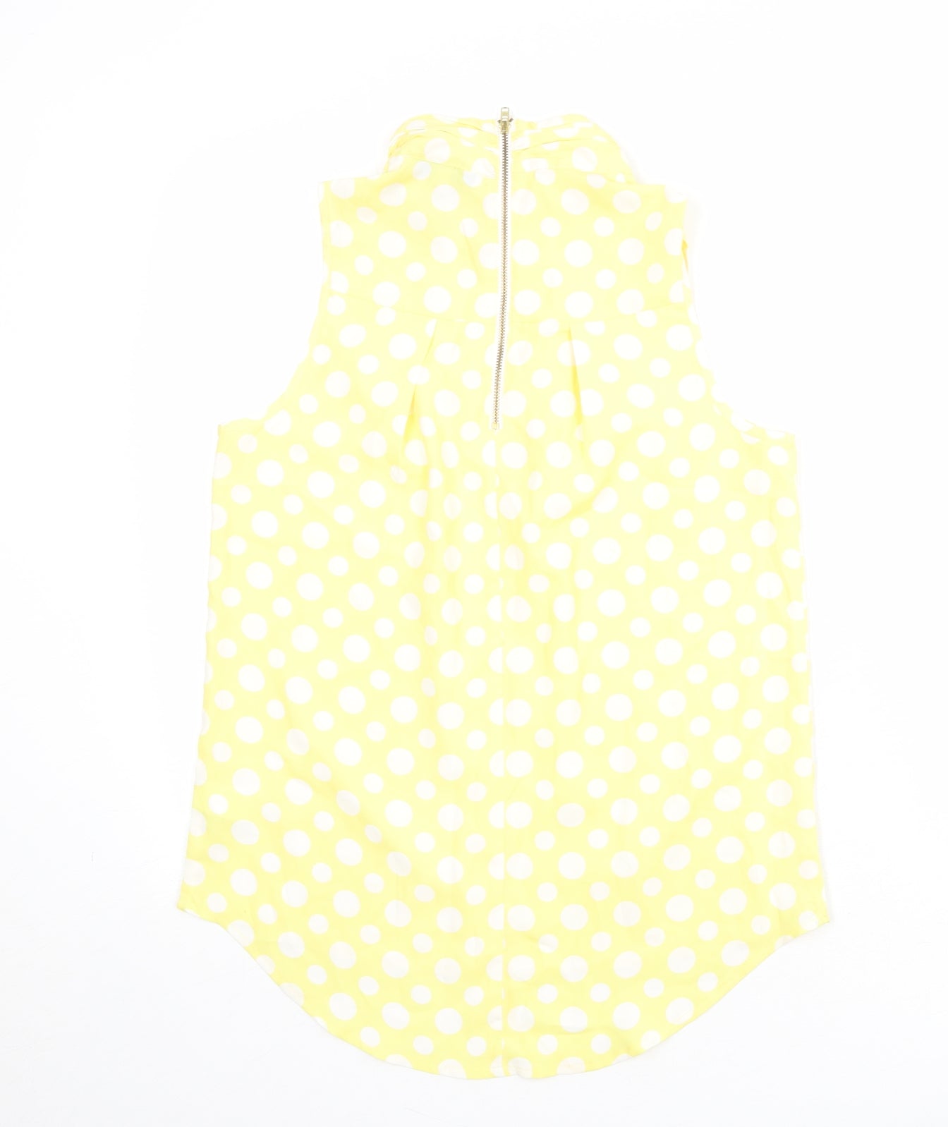 Womens UK Size 10 NEXT Yellow Basic Blouse
