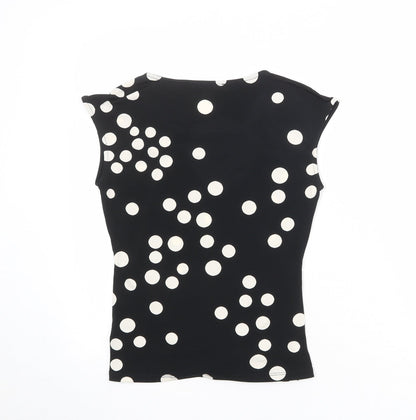 Womens UK Size 8 Principles Black Basic T-Shirt