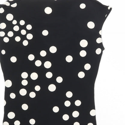 Womens UK Size 8 Principles Black Basic T-Shirt