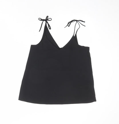 Womens UK Size 8 River Island Black Camisole Tank