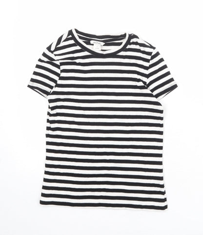 Womens UK Size S Monki Black Basic T-Shirt