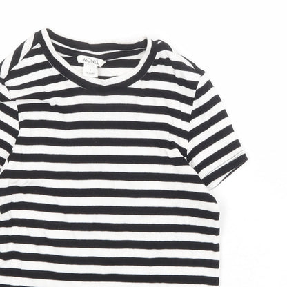 Womens UK Size S Monki Black Basic T-Shirt