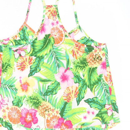 Womens UK Size 10 Debenhams Multicoloured Camisole Tank