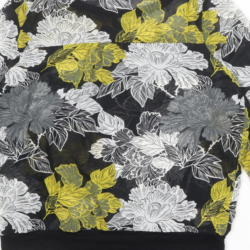 Womens UK Size 6 NEXT Black Basic Blouse