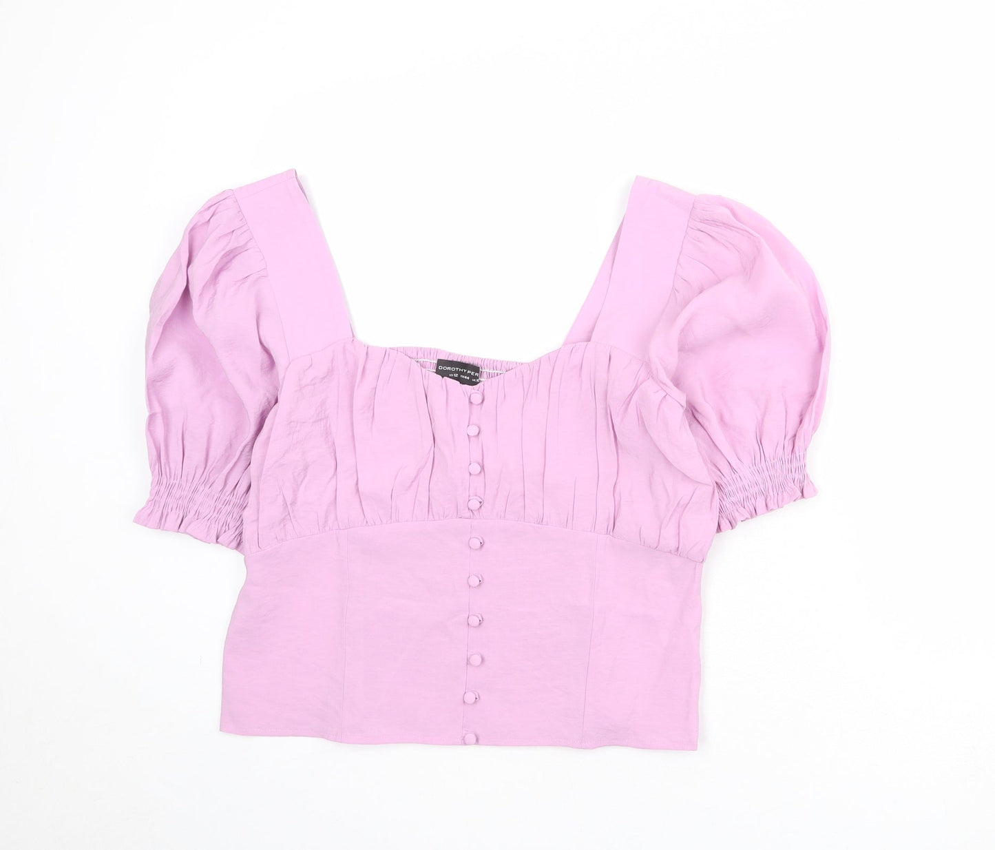 Womens UK Size 12 Dorothy Perkins Purple Basic Blouse