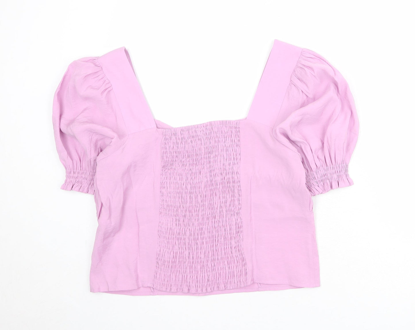 Womens UK Size 12 Dorothy Perkins Purple Basic Blouse