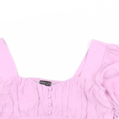 Womens UK Size 12 Dorothy Perkins Purple Basic Blouse