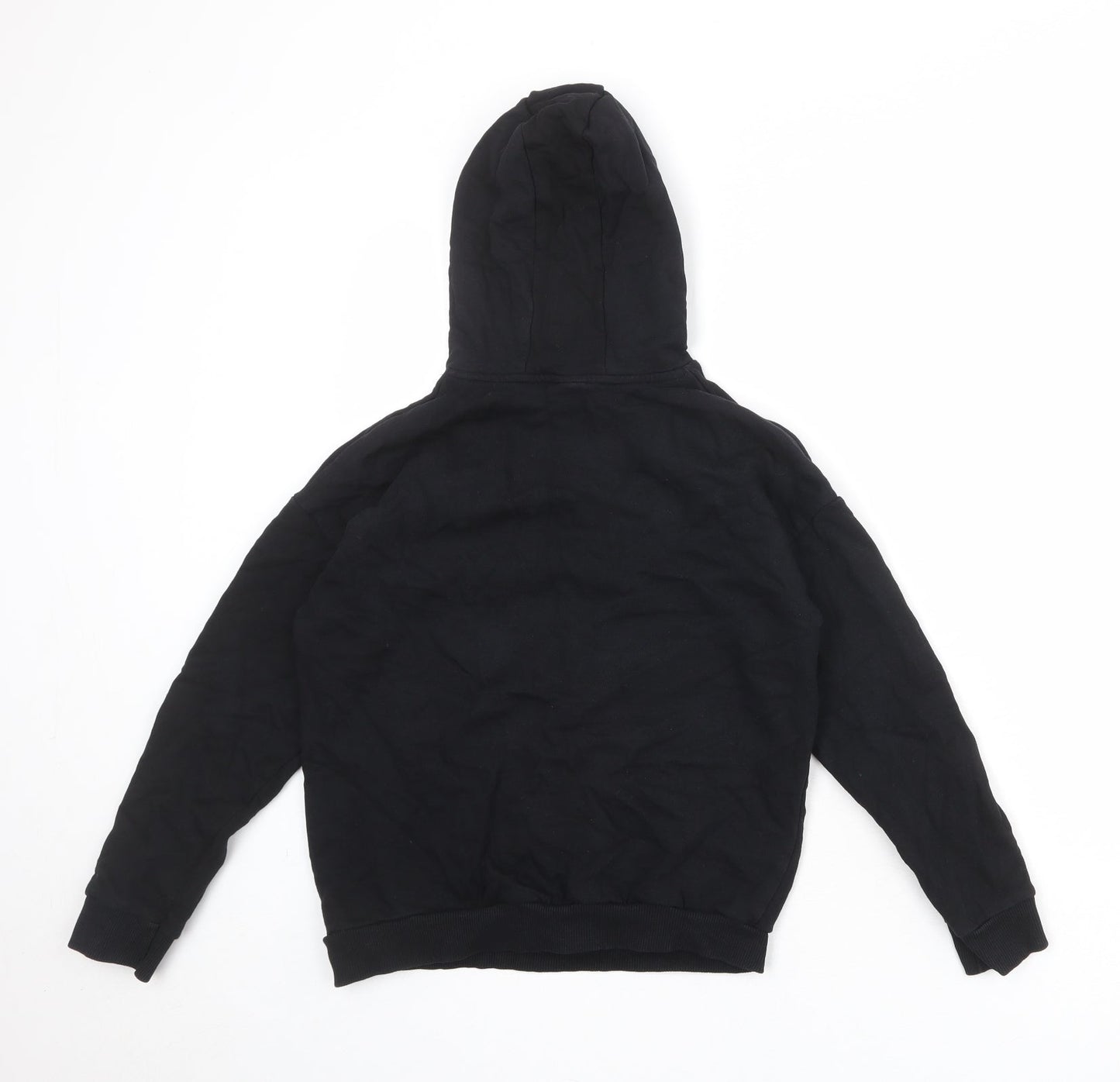 Disney Girls Black Cotton Pullover Hoodie Size 9-10 Years Pullover - Minnie Mouse Christmas