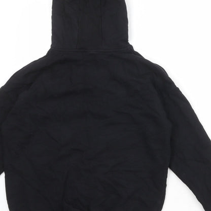 Disney Girls Black Cotton Pullover Hoodie Size 9-10 Years Pullover - Minnie Mouse Christmas