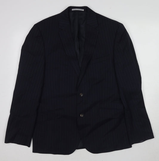 Mens UK Size 42 Marks and Spencer Regular Blue Suit Jacket