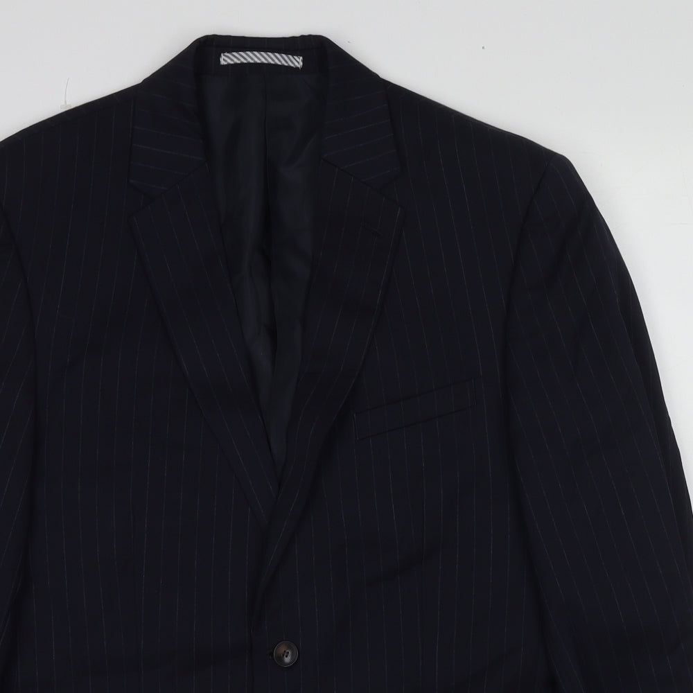 Mens UK Size 42 Marks and Spencer Regular Blue Suit Jacket