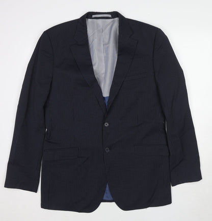 Mens UK Size 40 Marks and Spencer Regular Blue Suit Jacket