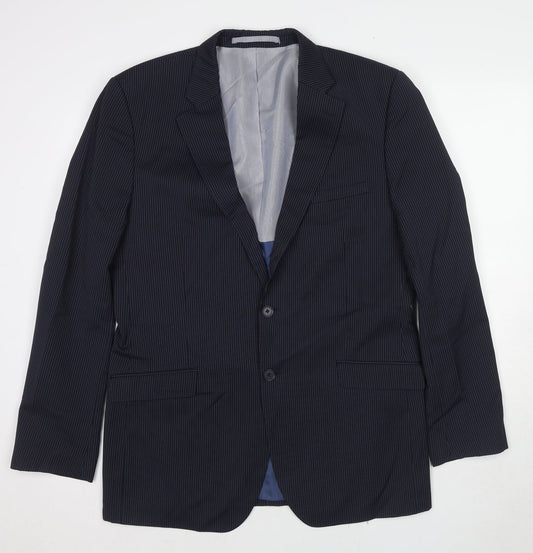 Mens UK Size 40 Marks and Spencer Regular Blue Suit Jacket