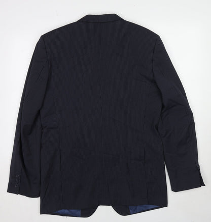 Mens UK Size 40 Marks and Spencer Regular Blue Suit Jacket
