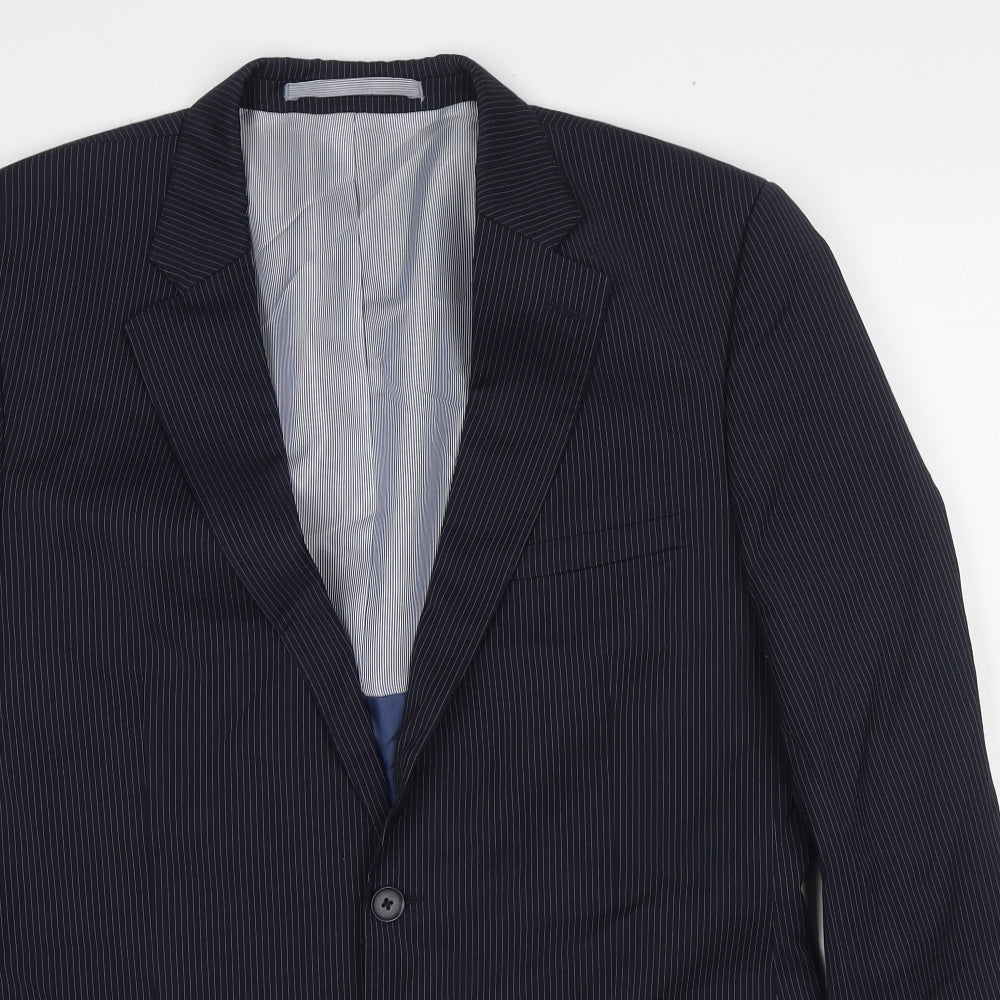 Mens UK Size 40 Marks and Spencer Regular Blue Suit Jacket