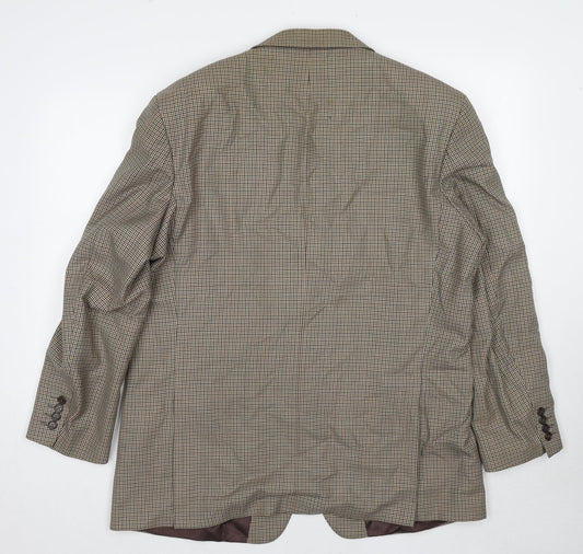 Mens UK Size 46 Mr Harry Regular Beige Suit Jacket