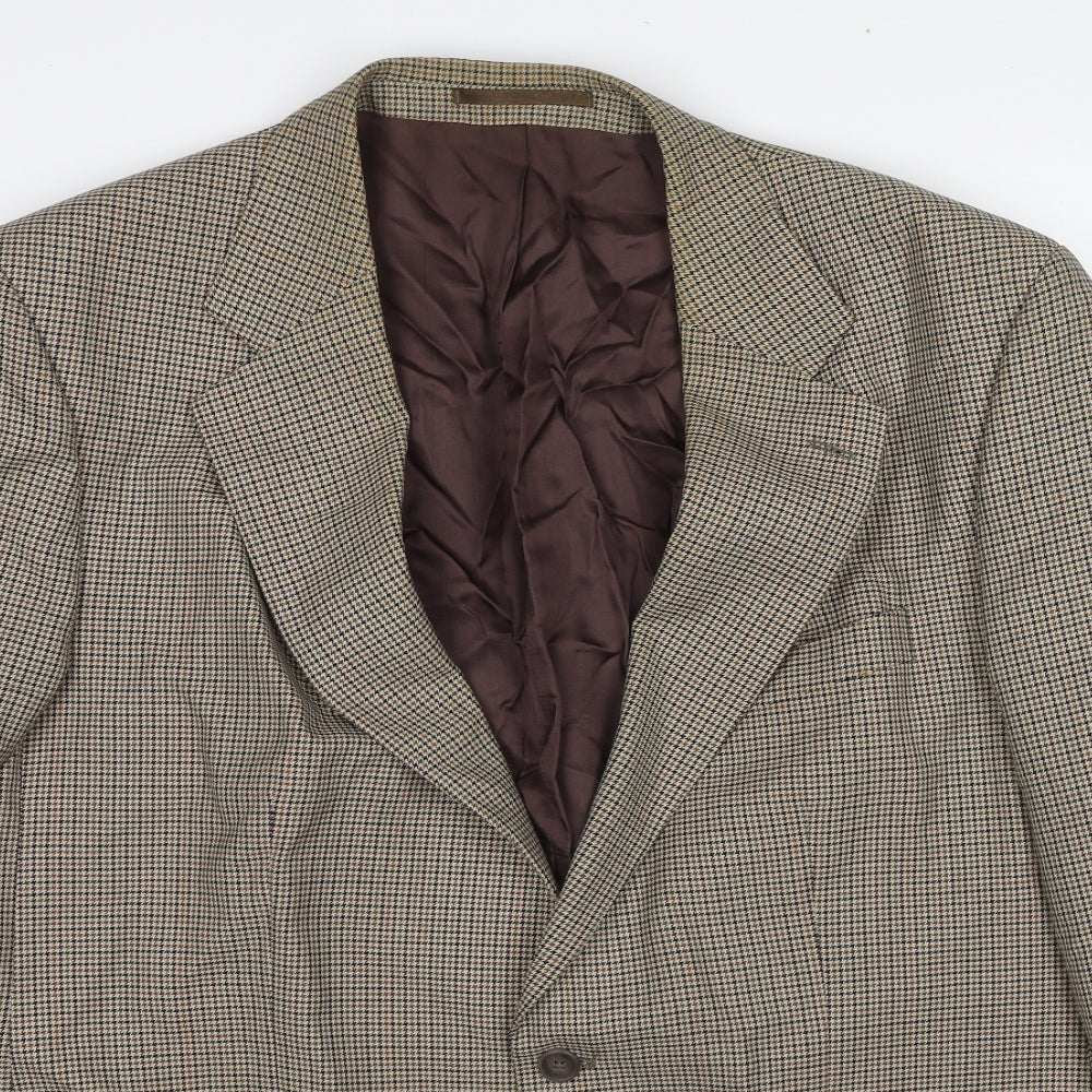 Mens UK Size 46 Mr Harry Regular Beige Suit Jacket