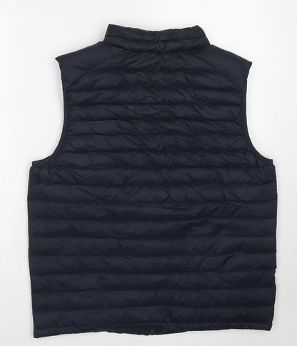 Marks and Spencer Womens Blue Gilet Jacket Size L Zip