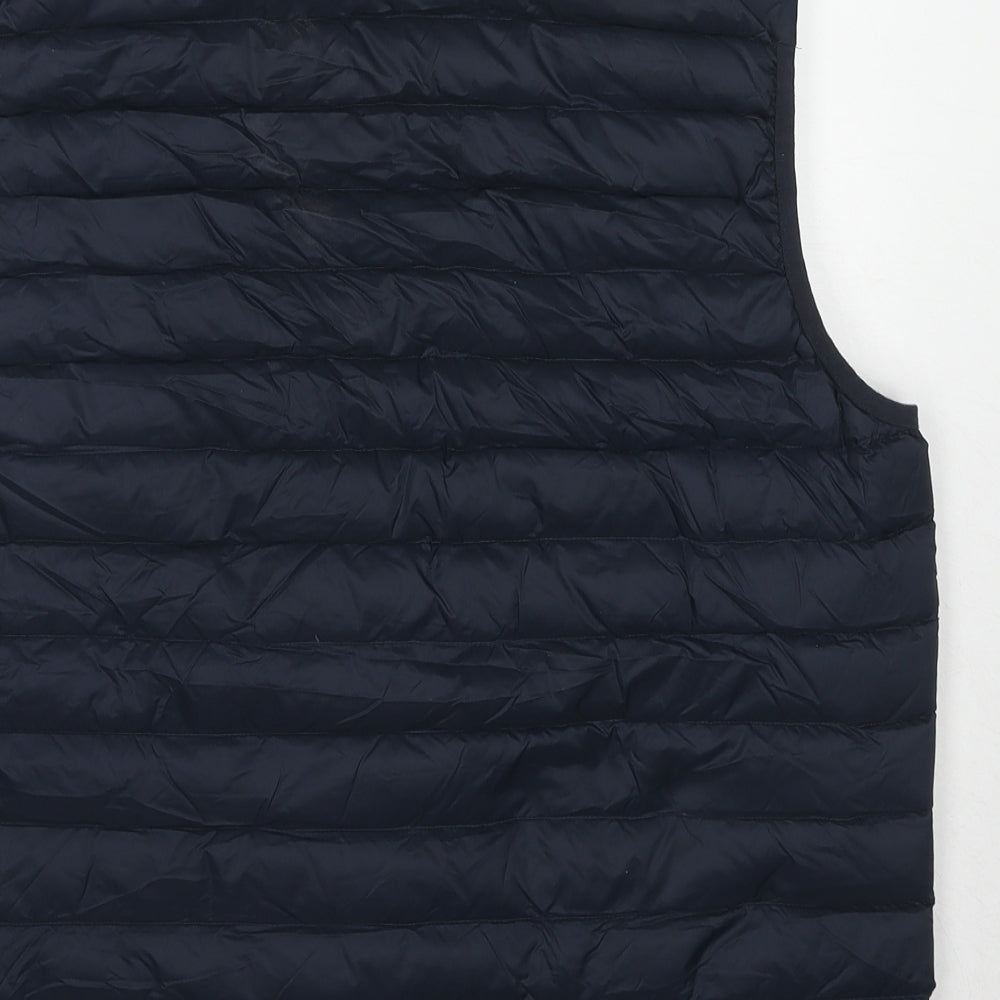 Marks and Spencer Womens Blue Gilet Jacket Size L Zip