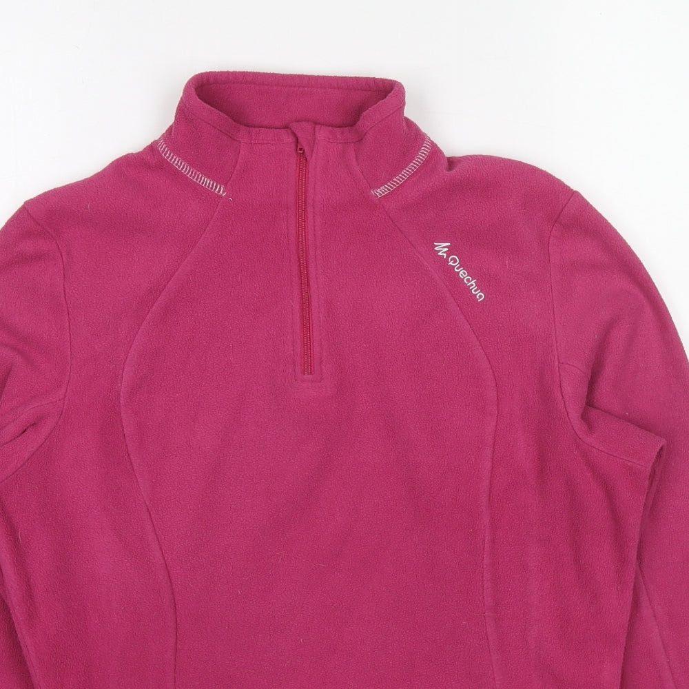 Quechua Womens Pink Polyester Pullover Sweatshirt Size M Pullover
